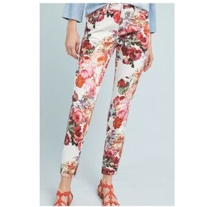Anthropologie Pilcro Skinny Jeans 26 floral